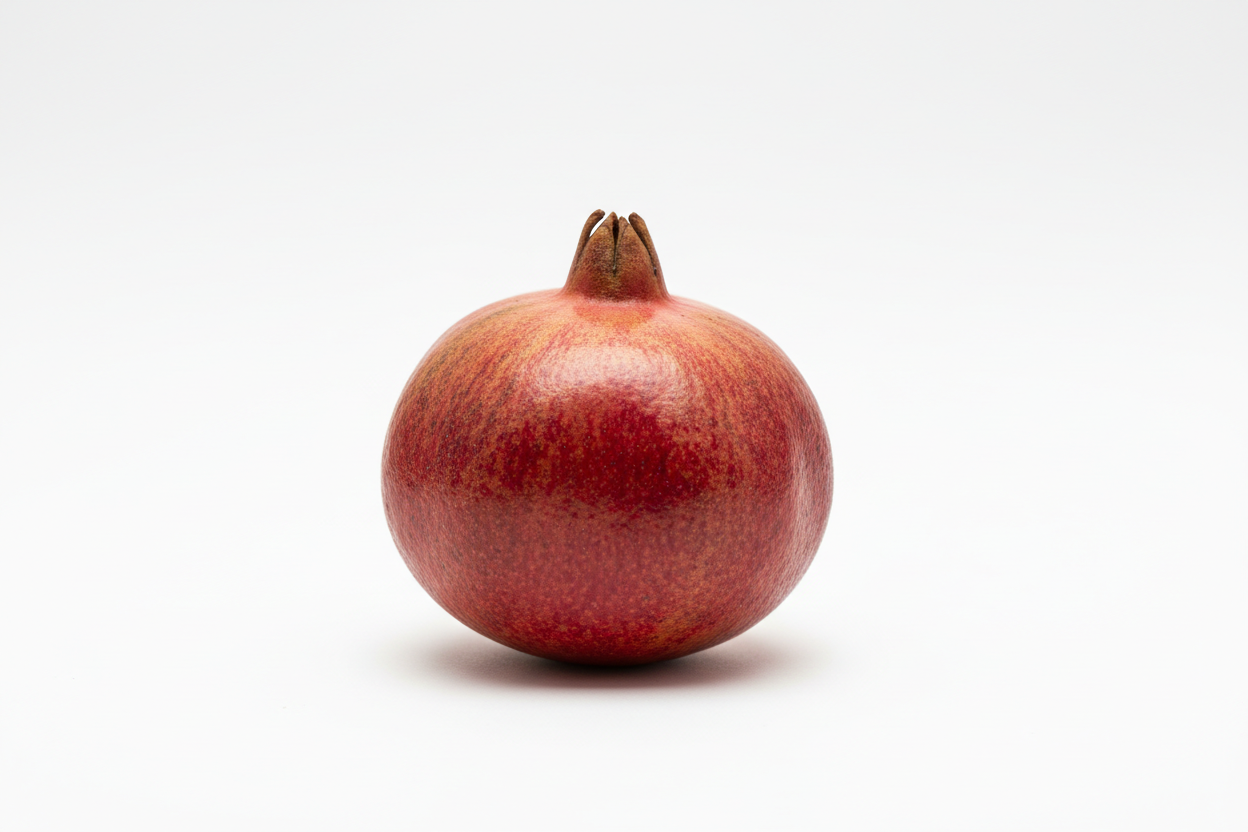 pomegranate small white background